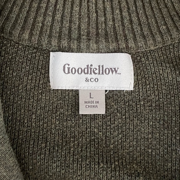 Goodfellow & Co. Olive Green Men’s Button Cardigan / Sweater | Size L - Picture 2 of 2